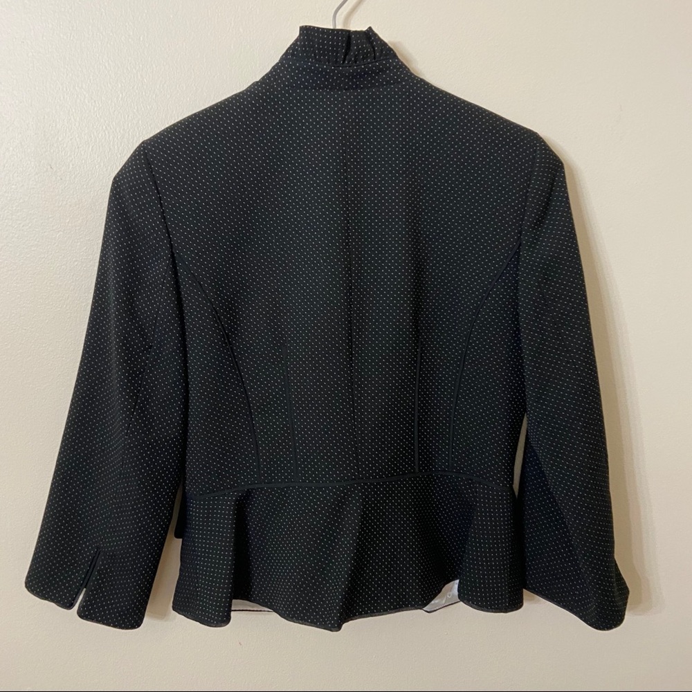 WHBM Black Polka Dot Blazer 6 - Picture 4 of 4